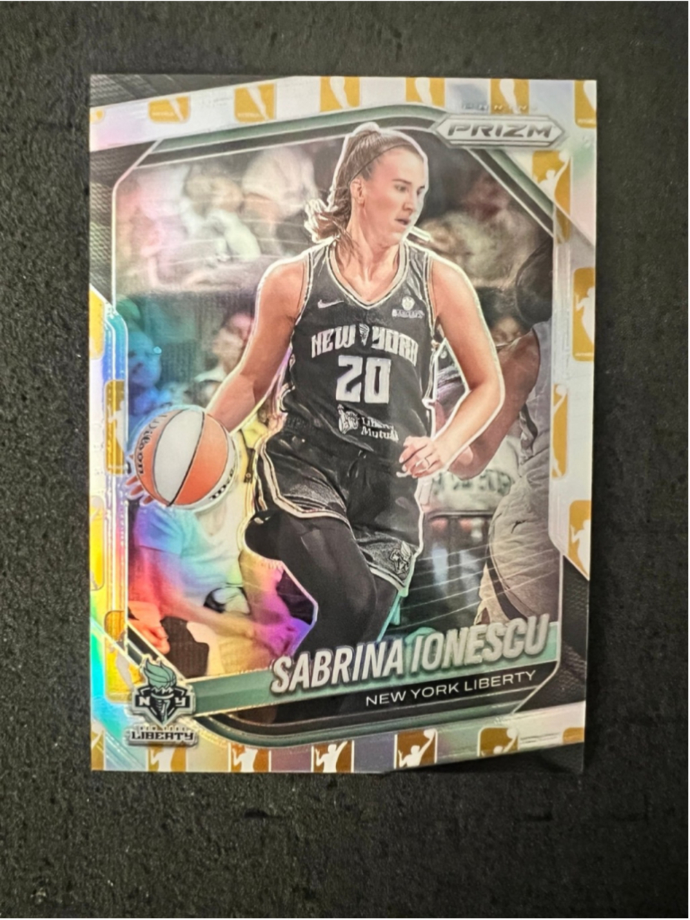 Sabrina Ionescu - 2025 Panini Prizm WNBA - GOLD Logo Prizm #3/10